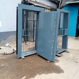 Vault Doors – Steel Exit Doors On Display At Safes And Office Security Systems Ltd Shops Showroom In Nairobi Kenya