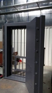 Vault Doors – Steel Exit Doors 6 On Display At Safes And Office Security Systems Ltd Shops Showroom In Nairobi Kenya