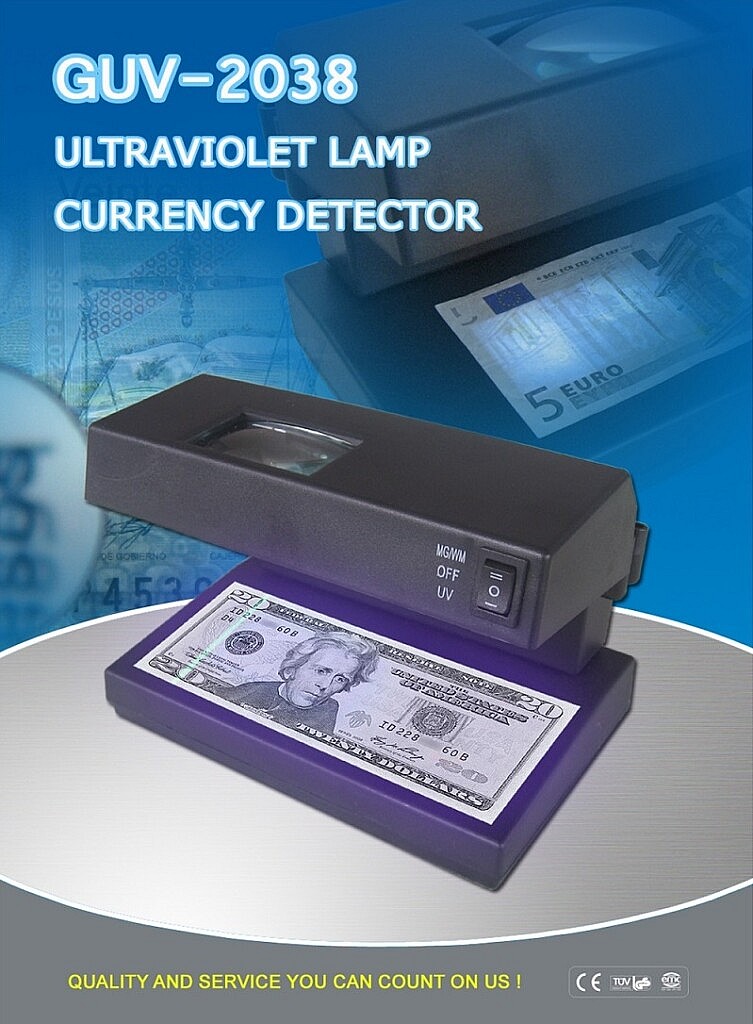 Grace GUV-2038 Ultraviolet Lamp Currency Detector