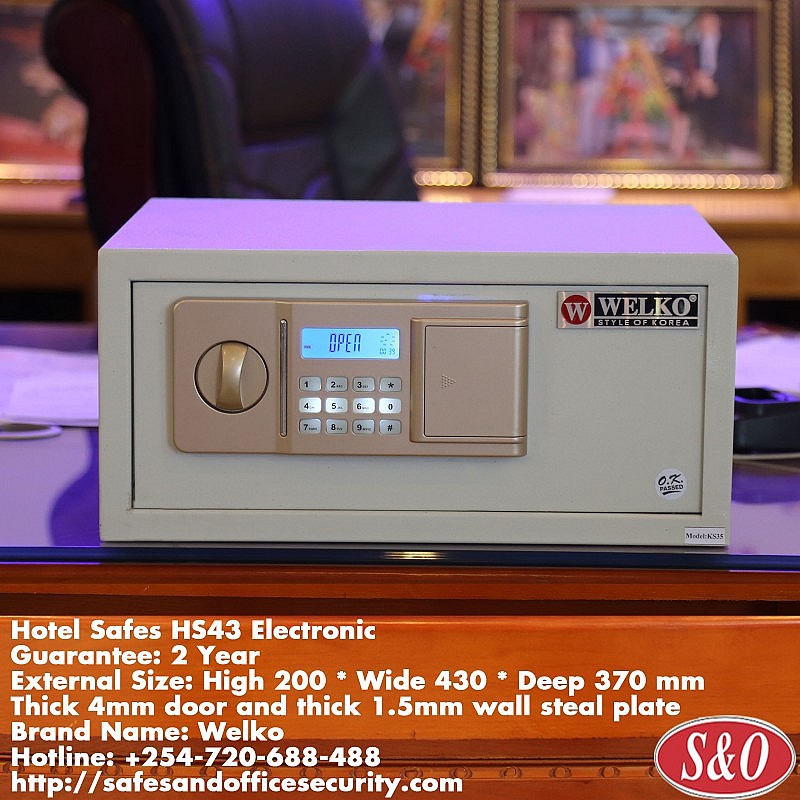 Hotel Safe Electronic HS43 SAFES & OFFICE SECURITY SYSTEMS LTD.