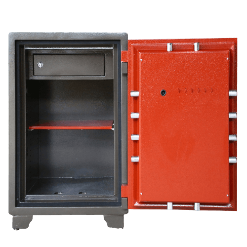Bankers Safe BS-LX880 - Red On Display At Safes And Office Security Systems Ltd Shops Showroom In Nairobi Kenya