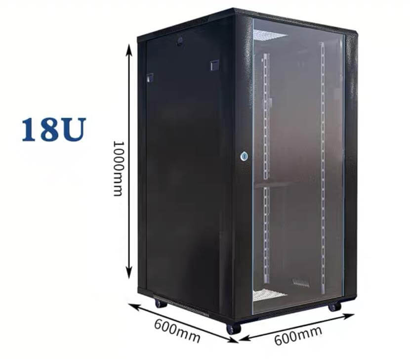 DATA CABINET - 18U-FREE STANDING -On-Display-At-Safes-And-Office-Security-Systems-Ltd-Showroom-In-Nairobi-Kenya-httpssafesandofficesecurity.com
