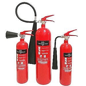 Co2 Fire Extinguisher On Display At Safes And Office Security Systems Ltd Shops Showroom In Nairobi Kenya