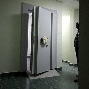Vault Doors – Steel Exit Doors 13 On Display At Safes And Office Security Systems Ltd Shops Showroom In Nairobi Kenya
