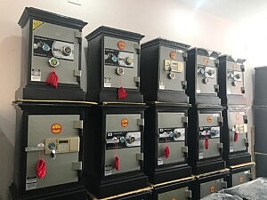 Night Safes On Display At Safes And Office Security Systems Ltd Shops Showroom In Nairobi Kenya